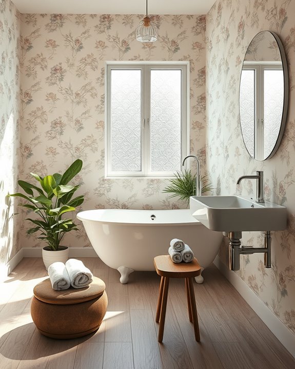 transform bathroom with decals