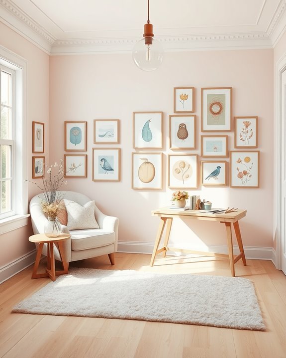 transform bedroom into gallery