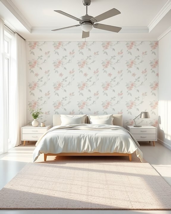 transform bedroom with wallpaper