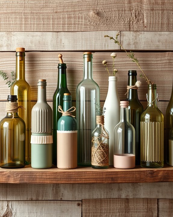 transform bottles into art