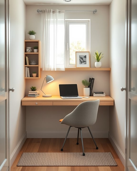 transform closet into office
