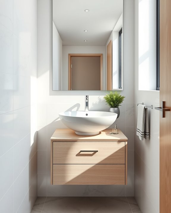 transform compact bathroom space