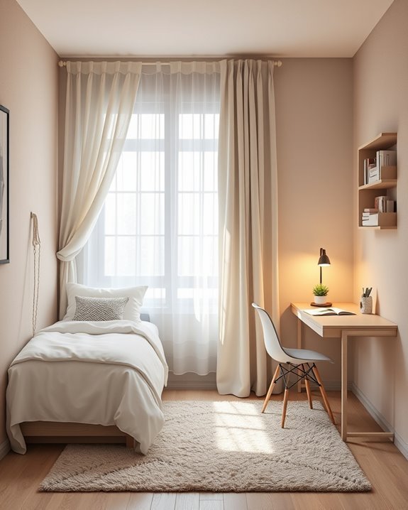 transform dorm with curtains