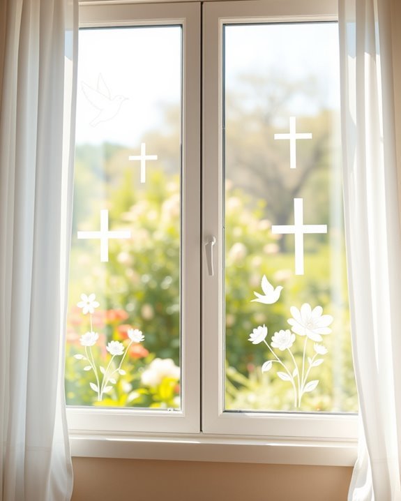 transform easter with window clings