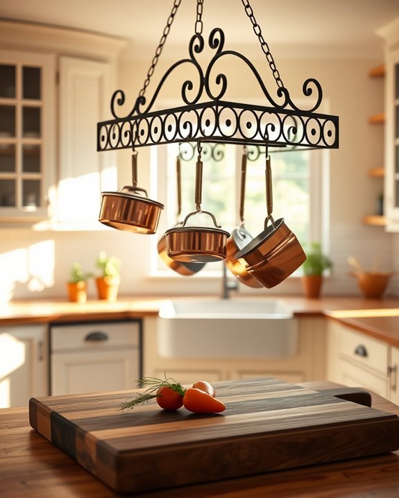 transform kitchen with pot rack