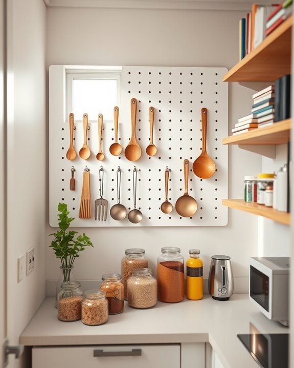 transform pantry with pegboard