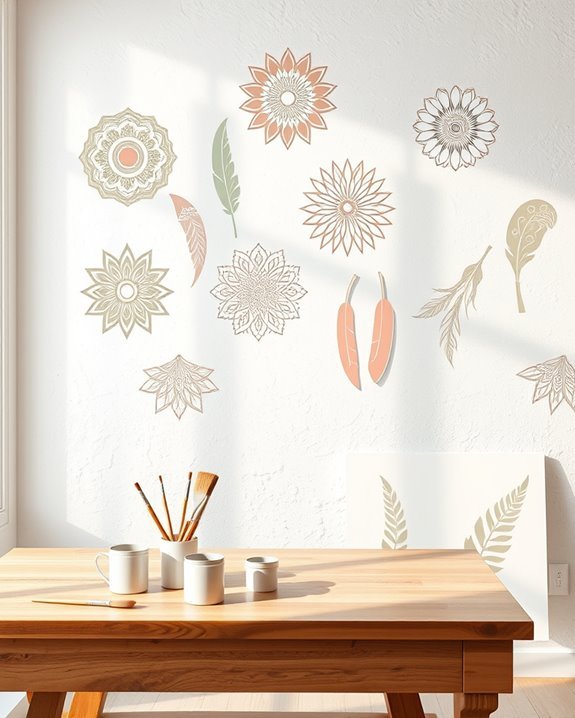 transform walls with stencils
