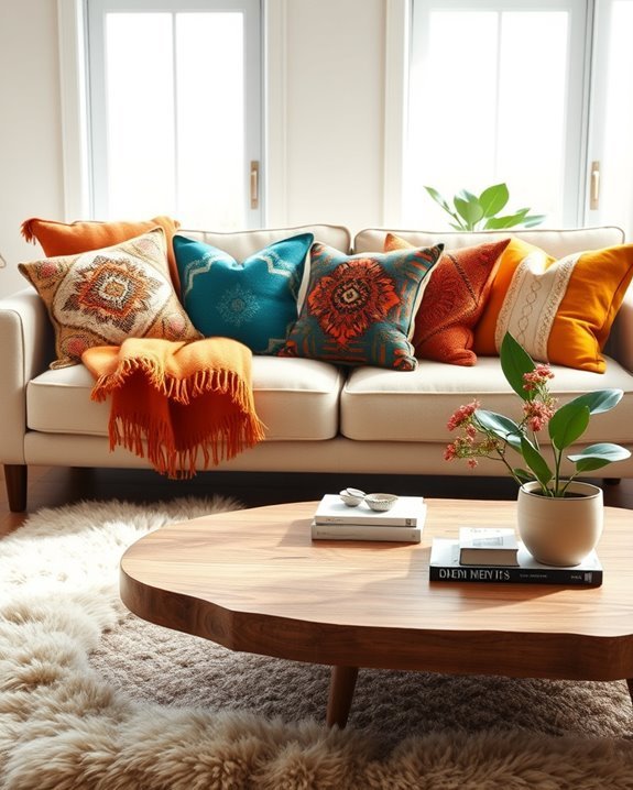 transform with vibrant pillows