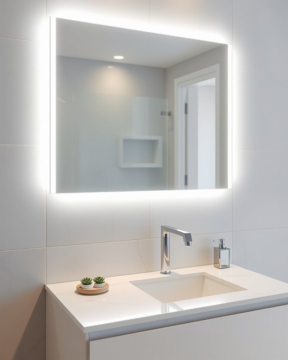 transformative ambient mirror lighting
