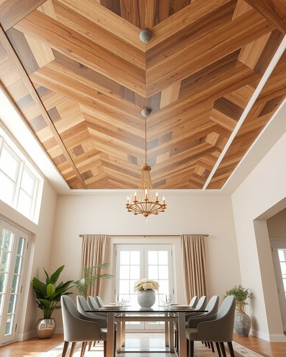transformative artistic ceiling planks