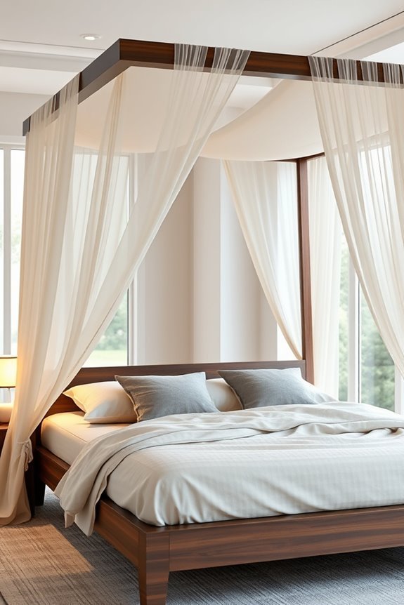 transformative bed frame drapes