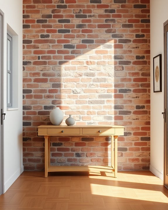 transformative brick wall accent