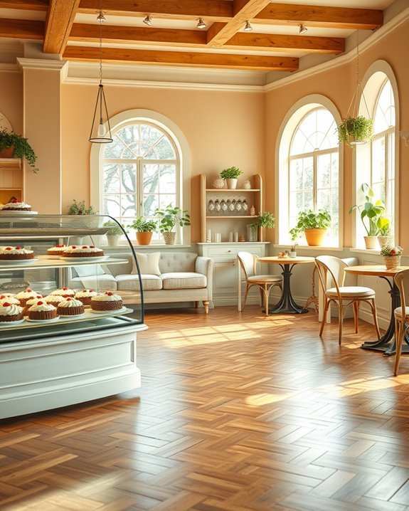 transformative cake shop flooring