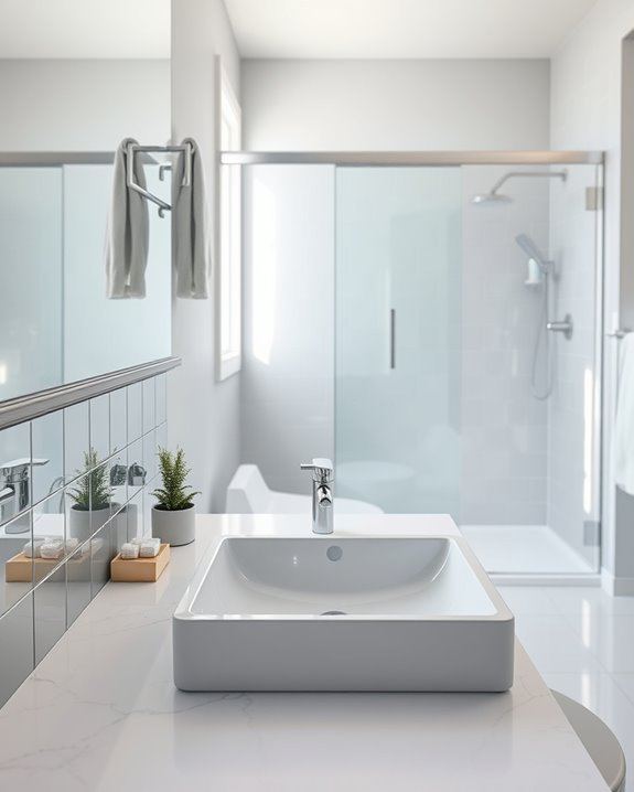 transformative chic mirrored backsplashes