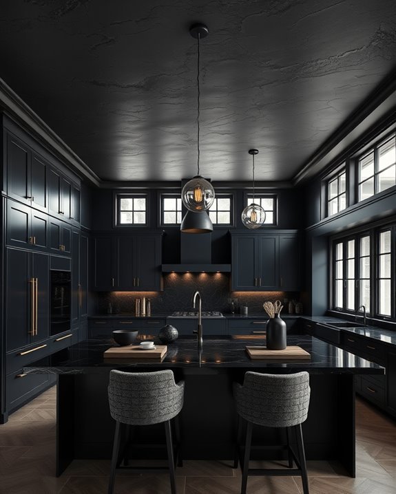 transformative dark ceiling elegance