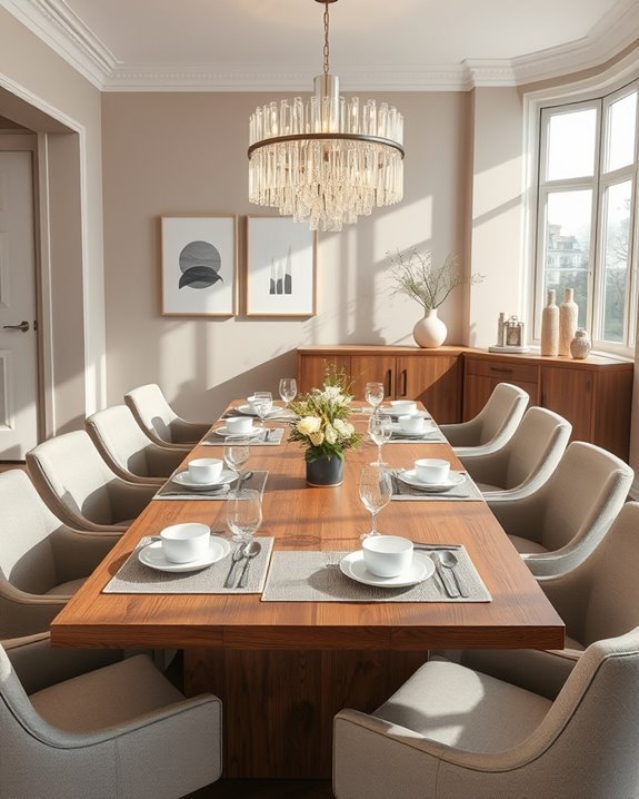 transformative dining room lighting