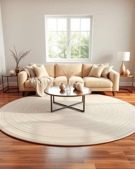 transformative round rug layouts