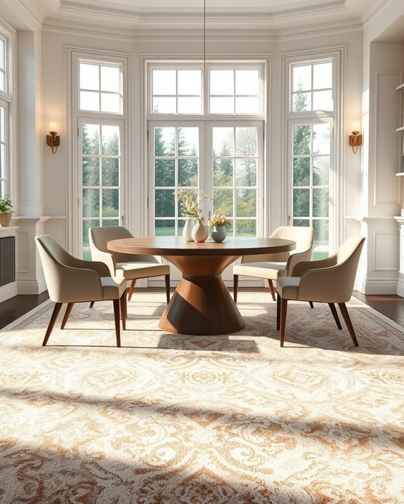 transformative round table carpets
