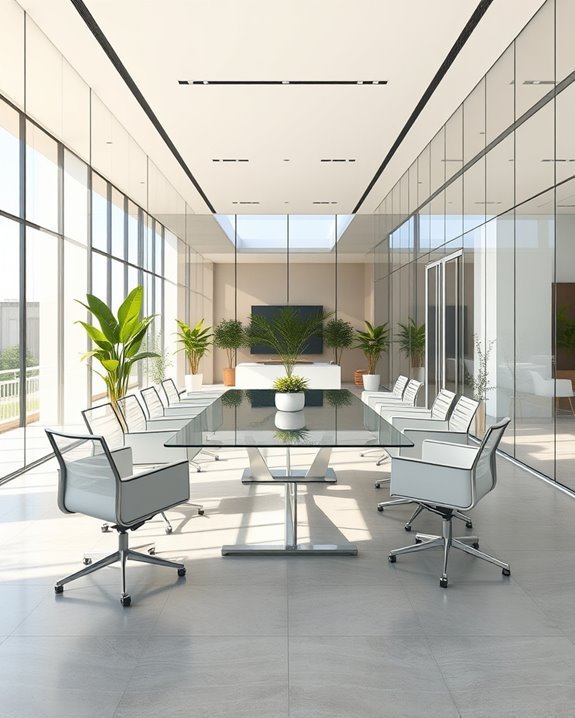 transparent furniture fosters collaboration