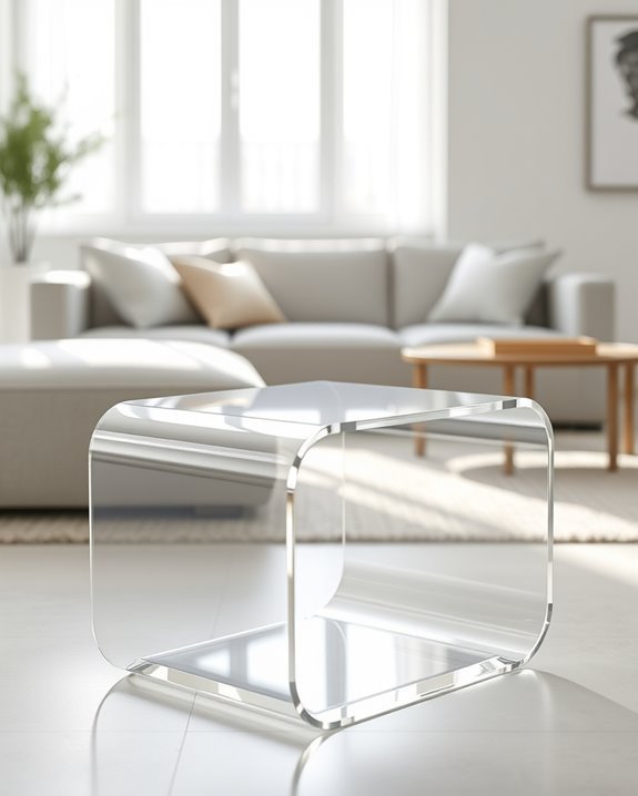 transparent modern elegance table
