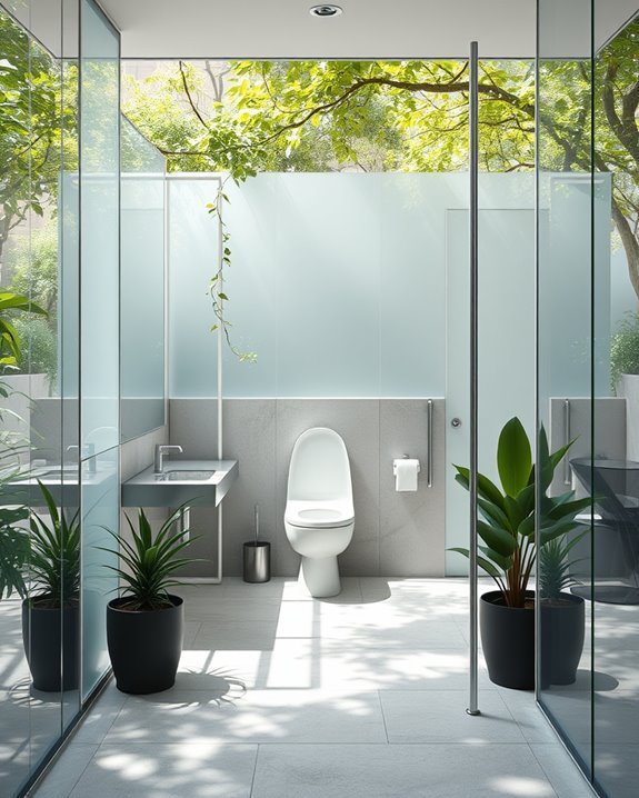 transparent restroom design innovation