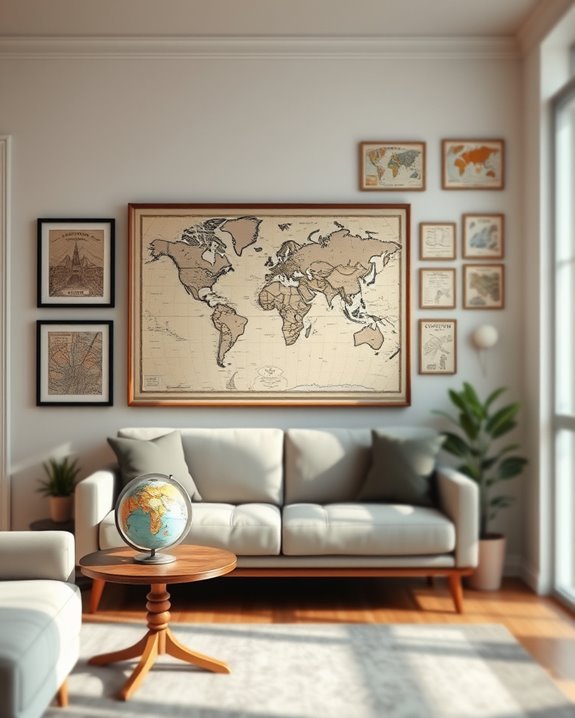 travel inspired wall decor