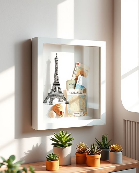 travel memories displayed creatively