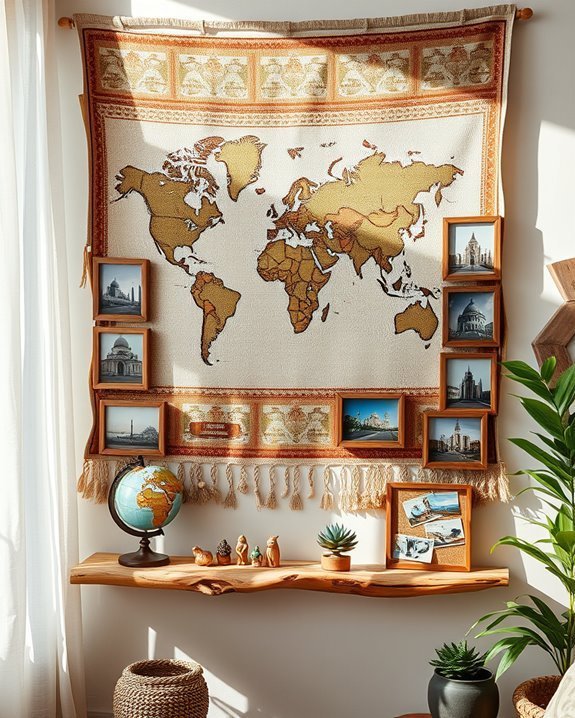 travel memories through decor