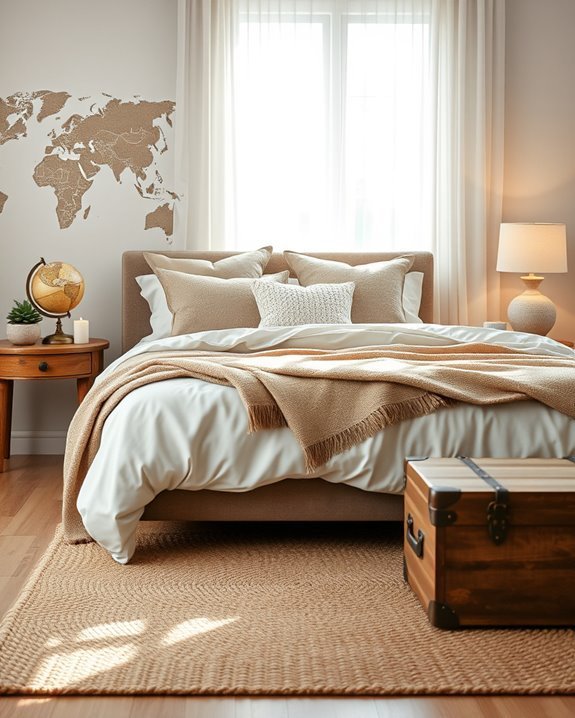 travel themed cozy decor