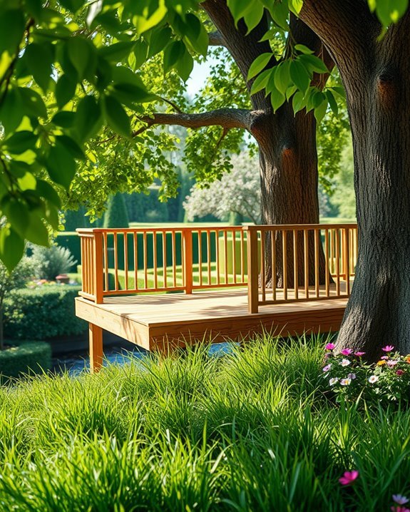 treetop deck for relaxation