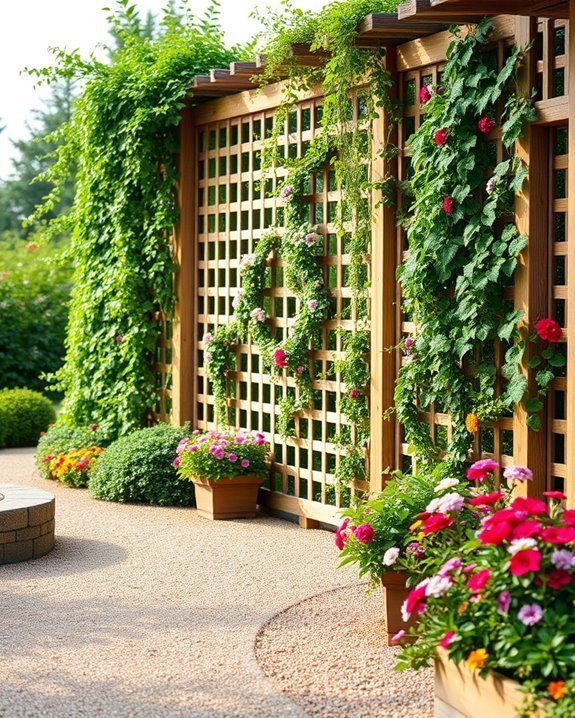 trellis fences for gardening
