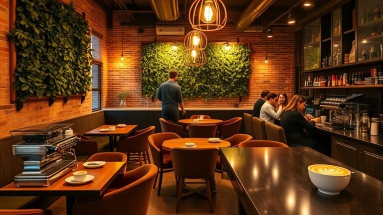 trendy coffee shop interiors