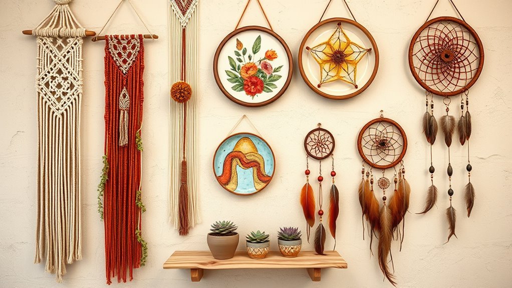 trendy diy boho wall art