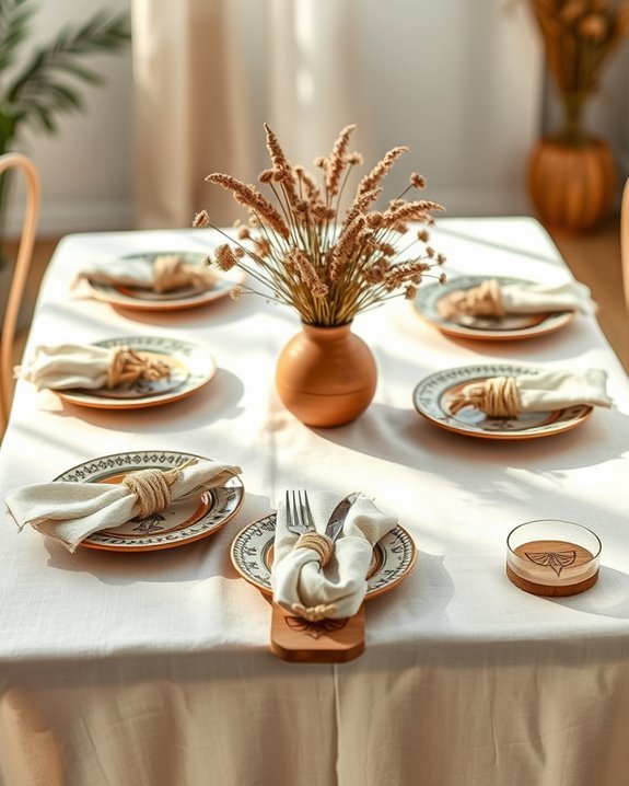 tribal patterned boho decor