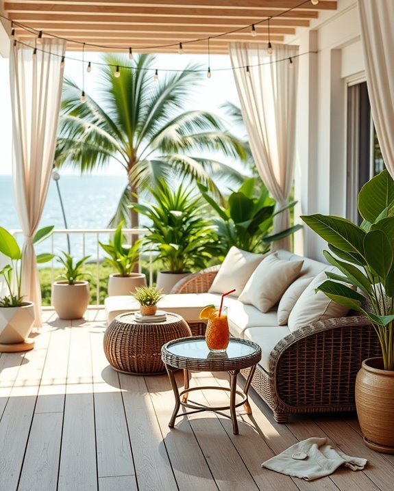 tropical balcony oasis transformation