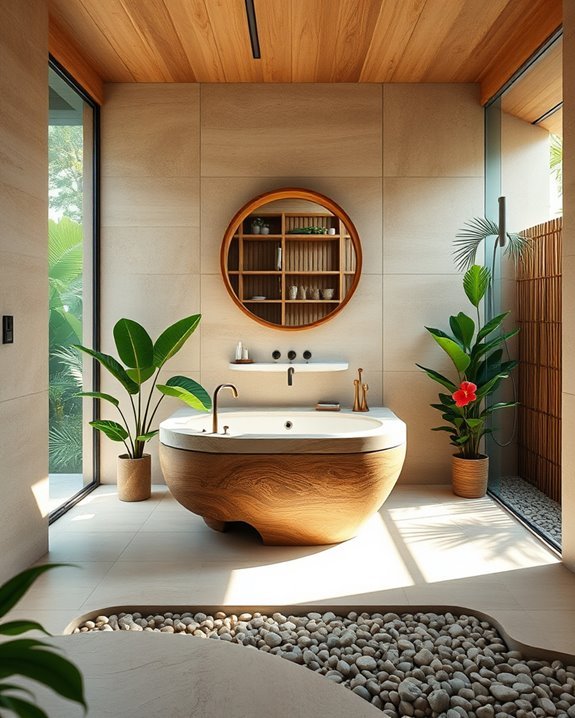 tropical beach bathroom decor