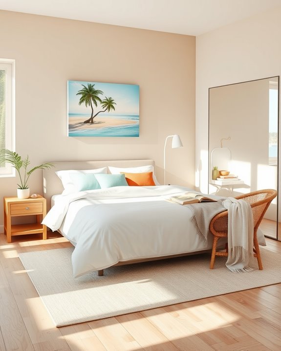 tropical landscape artwork display