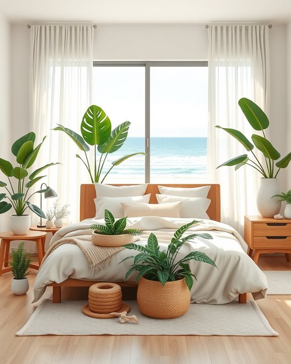 tropical plants enhance atmosphere