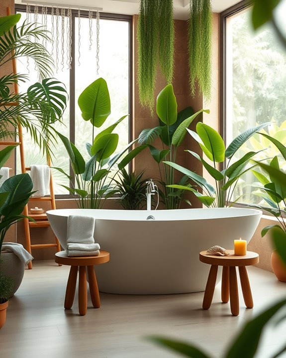 tropical plants enhance tranquility