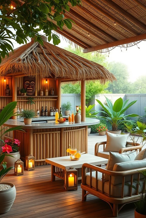 tropical tiki bar experience