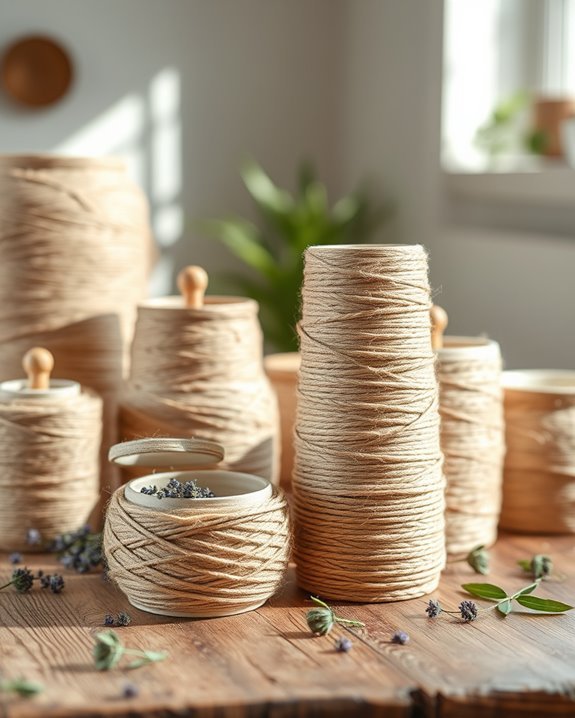 twine wrapped storage solutions