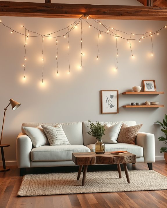 twinkling ambiance with lights