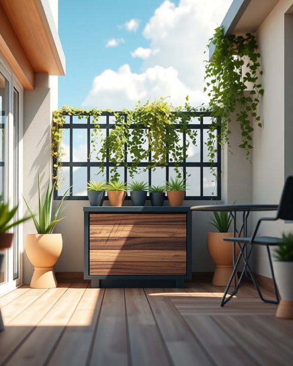 under balcony storage solutions