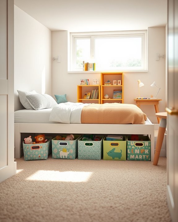 under bed toy storage solutions