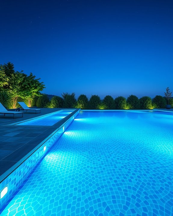 underwater lighting enhances ambiance