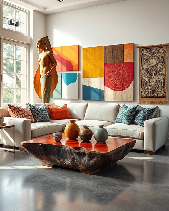 unexpected art enhances decor