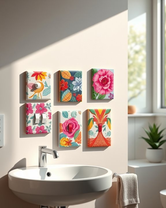 unique artistic light switch covers