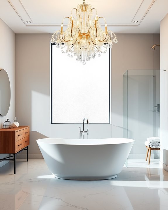 unique bathroom lighting ideas
