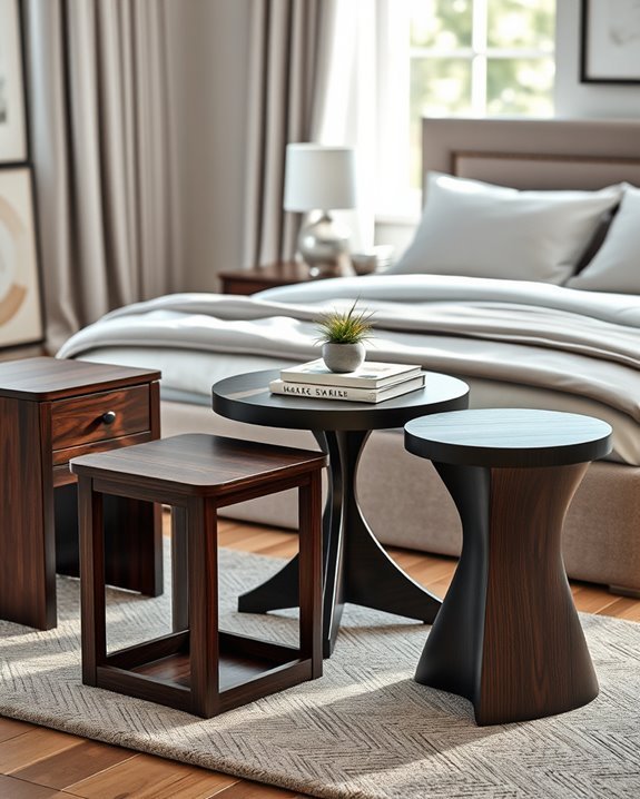 unique bedside table shapes