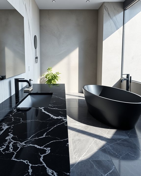 unique black granite designs